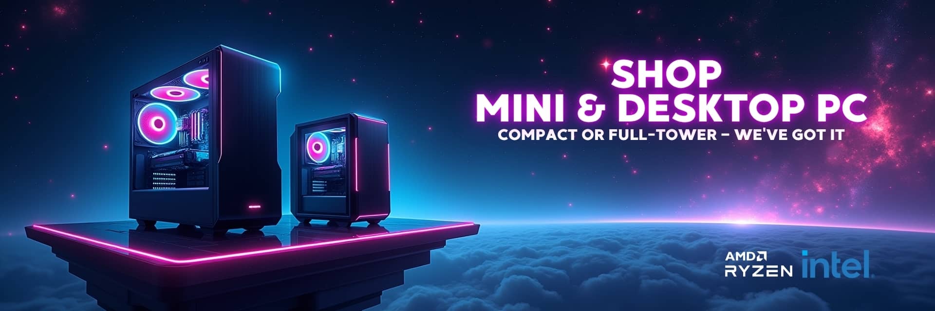 PCs under R10,000 banner featuring affordable and reliable desktop computers for home and office use – NovaTech South Africa.
