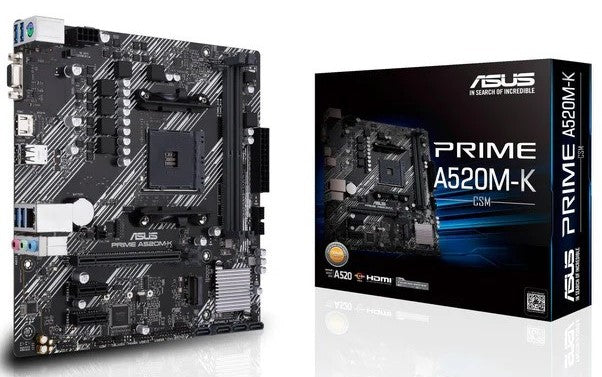 ASUS PRIME A520M-K AMD AM4 M/ATX BOARD