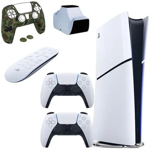 PlayStation 5 Slim Digital White Console Bundle