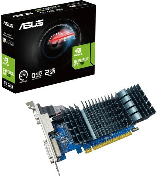 ASUS EVO Silent Nvidia GeForce GT 710 2GB DDR3 Graphics Card