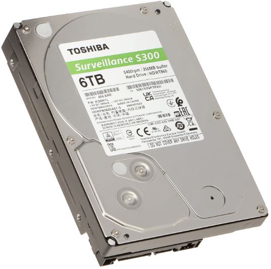 Toshiba 3.5-Inch 6TB S300 Surveillance Hard Drive - Hard Drives/Storage