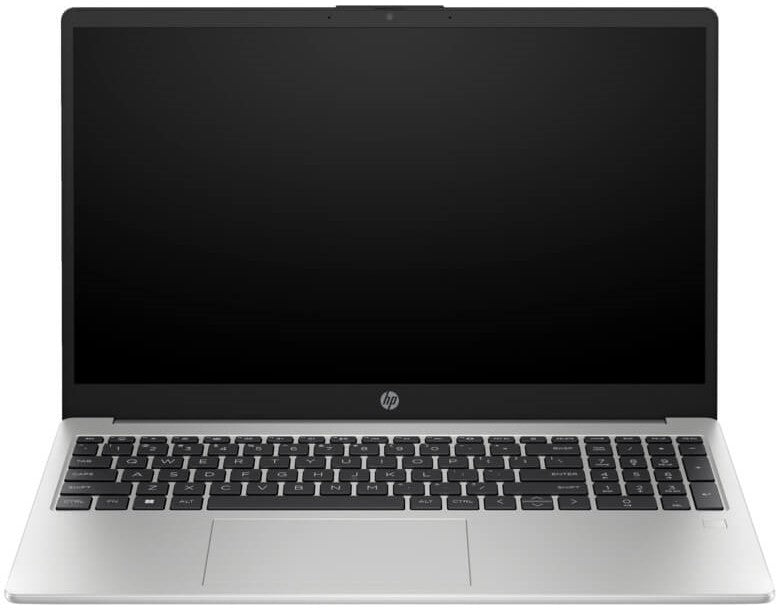 HP 250 G10 Notebook Intel Core i3 silver laptop with black keyboard and widescreen display