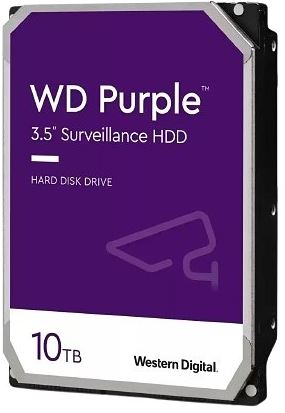 Western Digital 10TB 3.5-Inch Purple Surveilliance HDD - Hard Drives/Storage